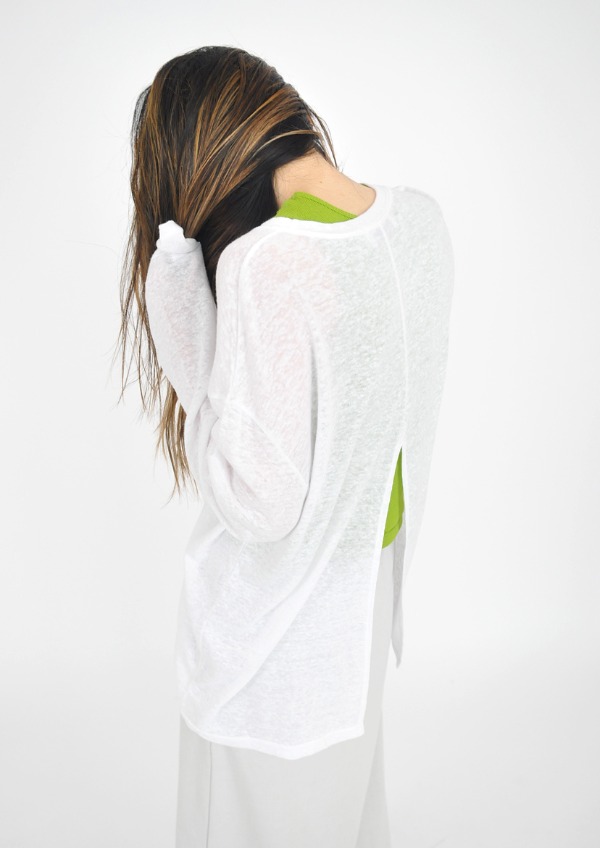 linen back slit T(4color)