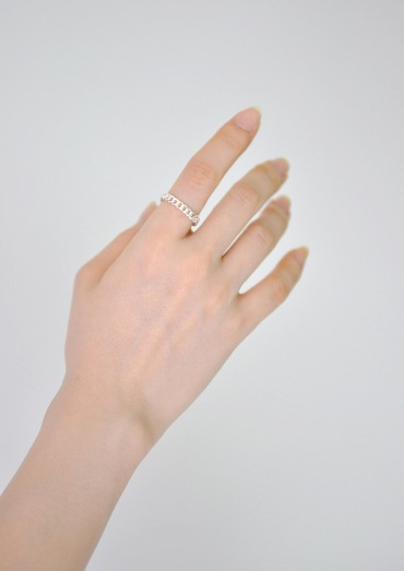 (silver925)chain simple ring